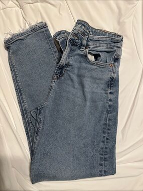 American Eagle Outfitters Light Blue Straight Leg Jeans